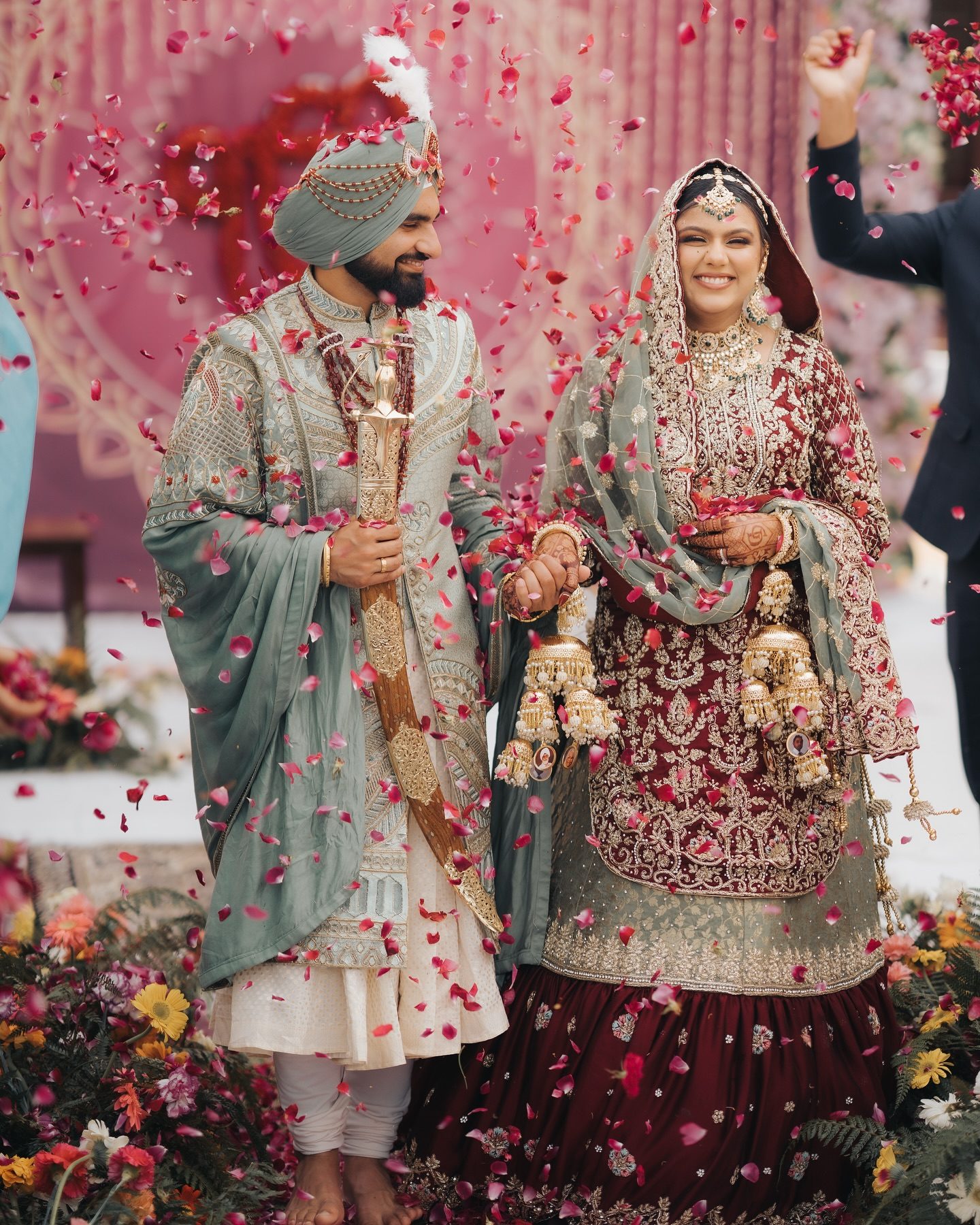 KAYB Films — flower petal wedding celebration