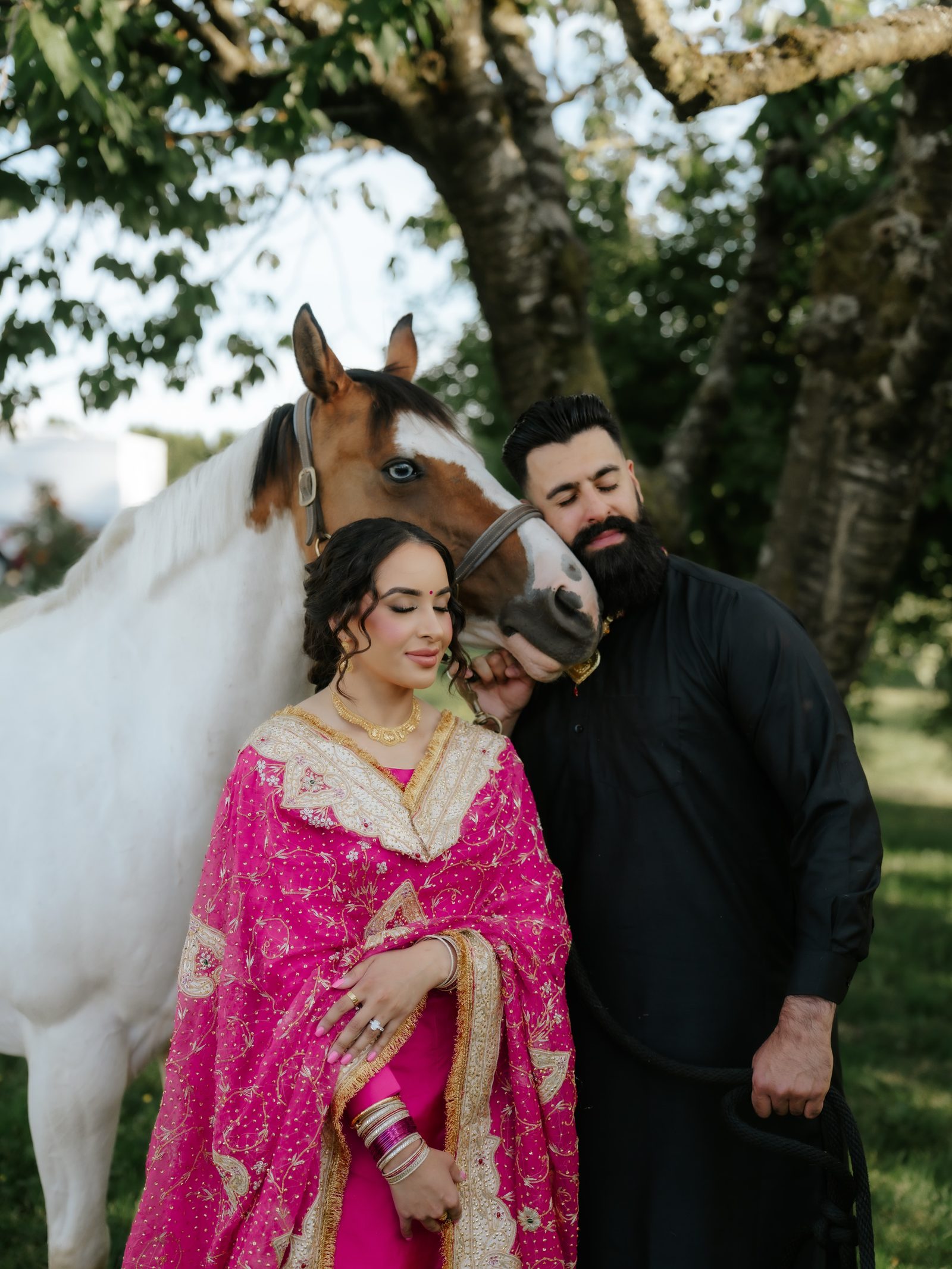 The Subtle Stories Canada couple with horse
